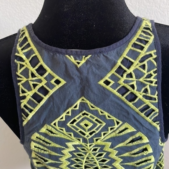 Tart embroidered Neon Green Tank Top - Picture 5 of 6